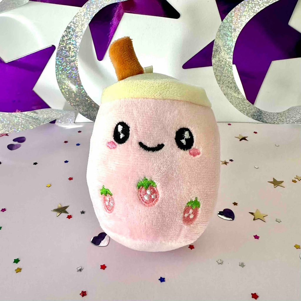 Boba Tea Plush Pink