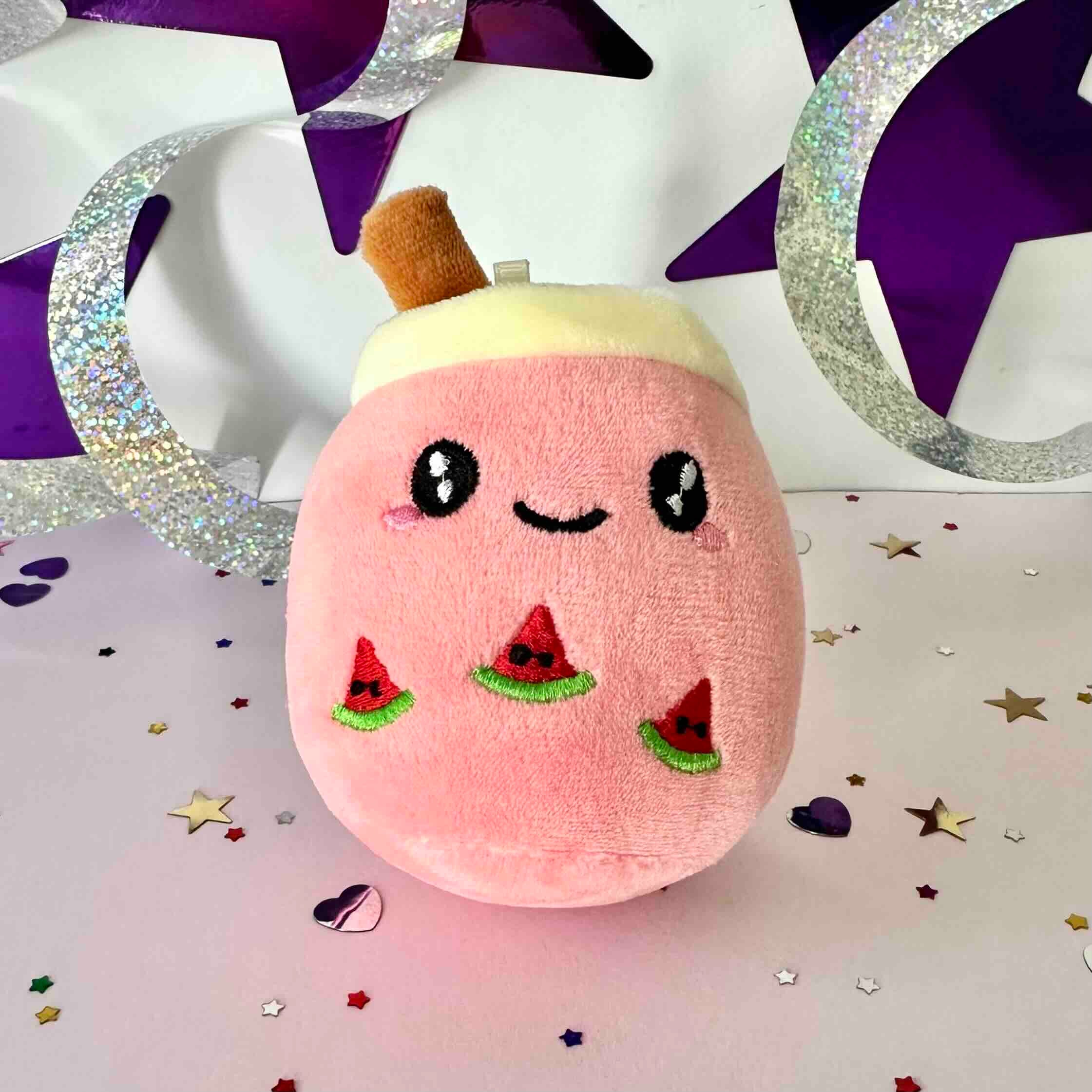 Boba Tea Plush Watermelon