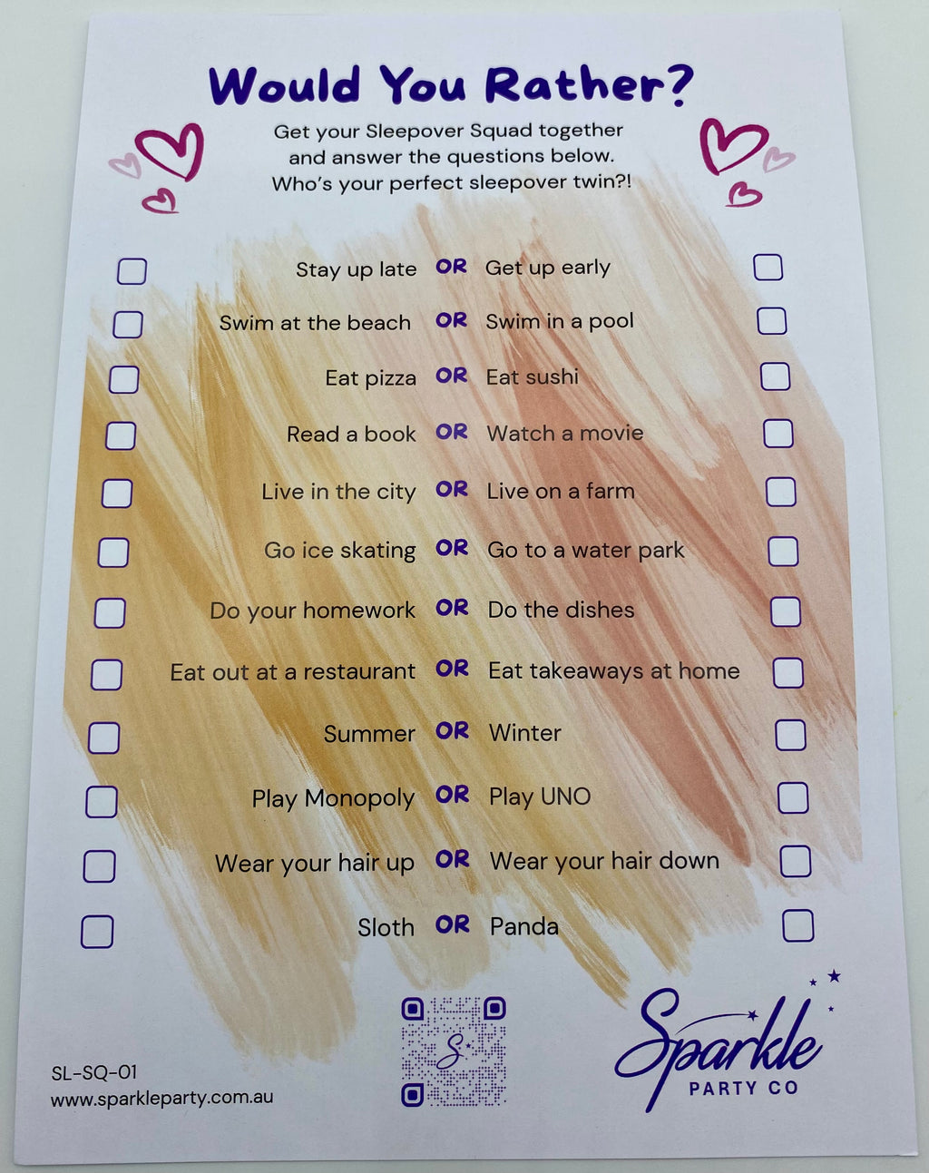 Sleepover Squad Party Games