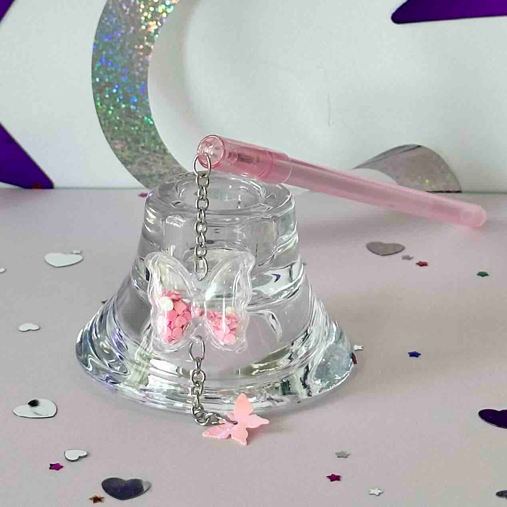 Pink Butterfly Pen