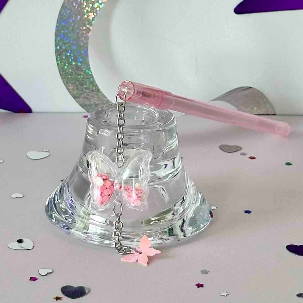 Pink Butterfly Pen